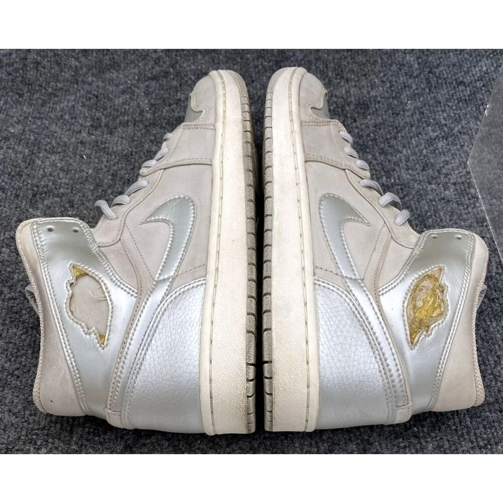 Air Jordan 1 Retro 2001 Neutral Grey Metallic Silver 136065-001 Japan Size 10